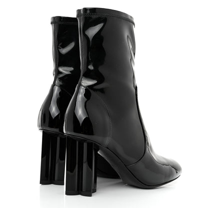Louis Vuitton Patent Uniformes Silhouette Ankle Boots 36.5 Black 3 of 8