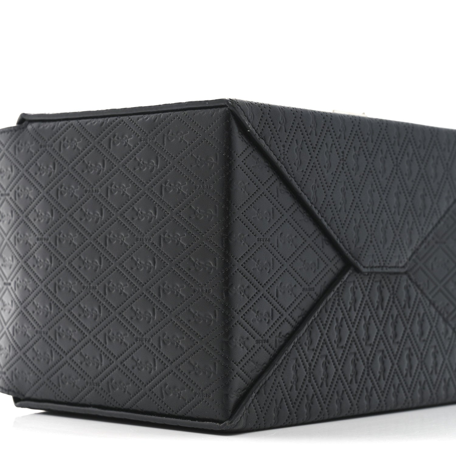 Saint Laurent Calfskin Monogram Take Away Box Black 8 of 9