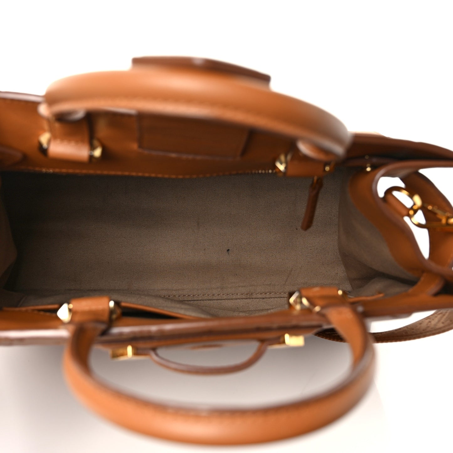Calfskin Ottomar Monogram Medium Essential Tote Cognac