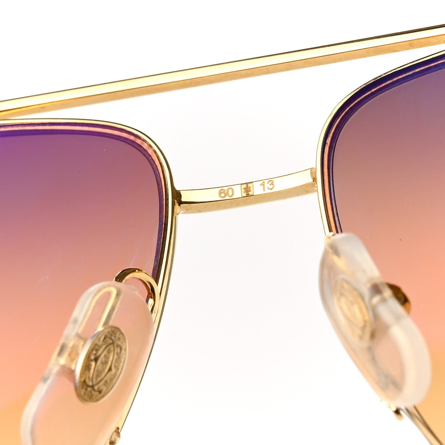 Panthere De Cartier Aviator 140 Sunglasses Gold