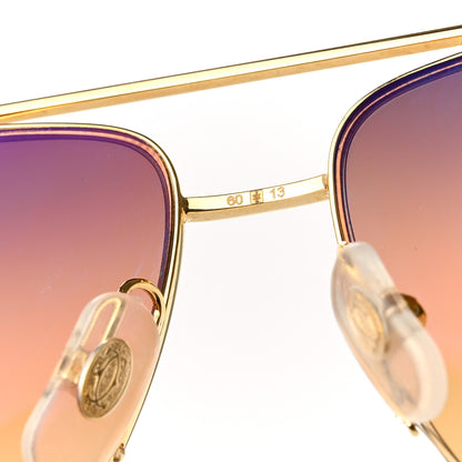 Cartier Panthere De Cartier Aviator 140 Sunglasses Gold 7 of 8