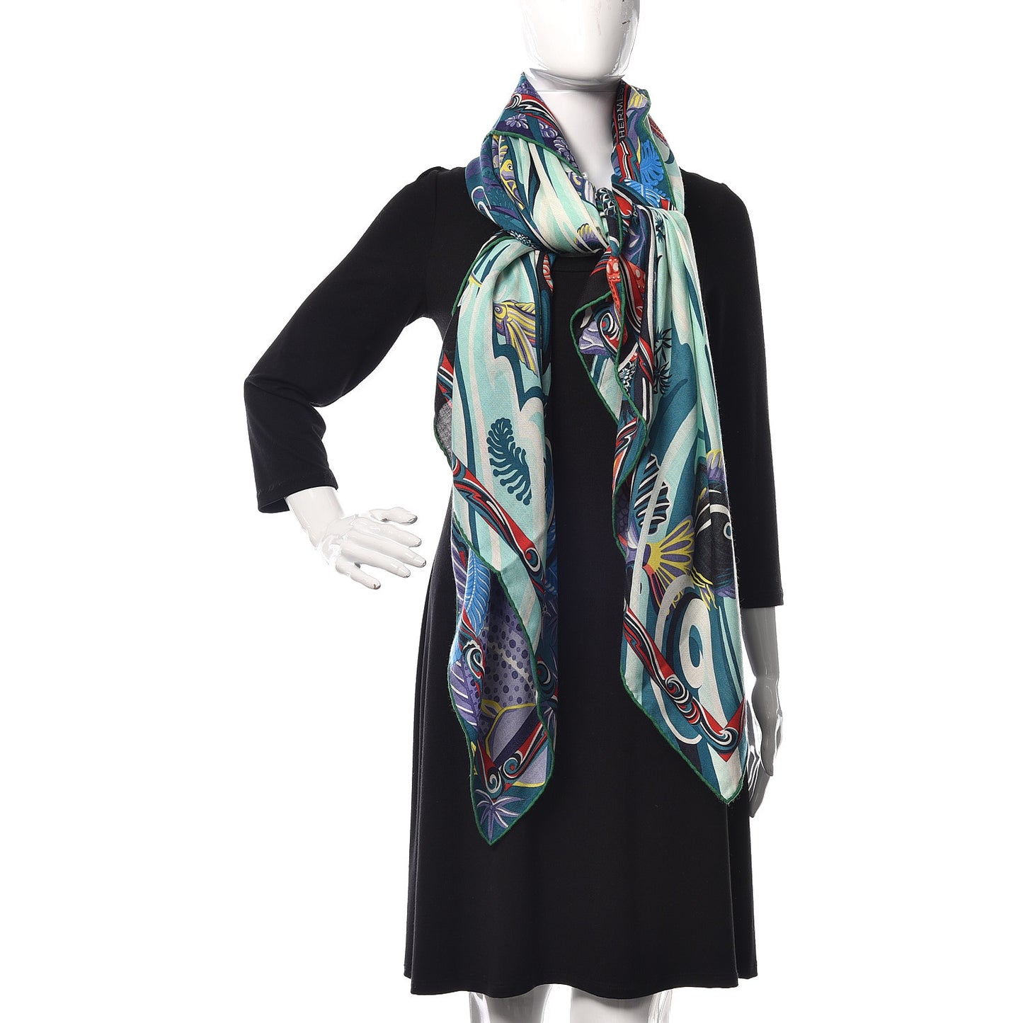 Cashmere Silk De La Mer Au Ciel Shawl 140