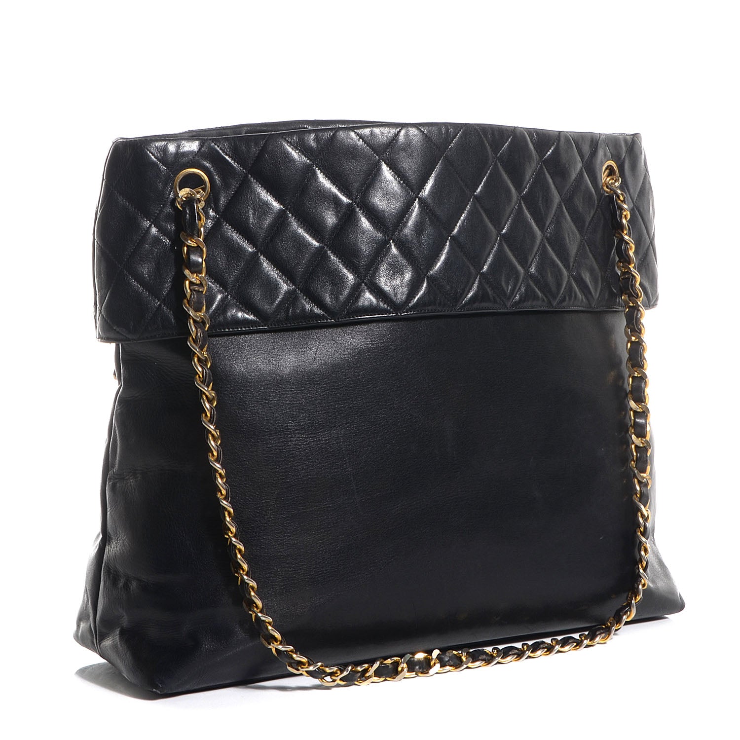 Chanel Lambskin CC Shopper Tote Black 3 of 7