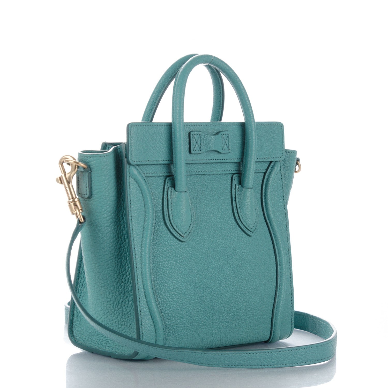 Celine Goatskin Nano Luggage Antarctic 3 of 8