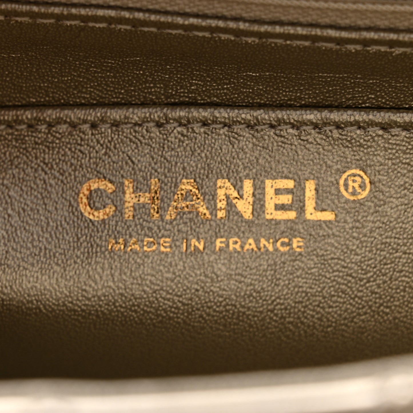 Metallic Aged Calfskin Quilted 2.55 Reissue Mini Flap Light Gold