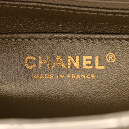 Chanel Metallic Aged Calfskin Quilted 2.55 Reissue Mini Flap Light Gold 6 of 11