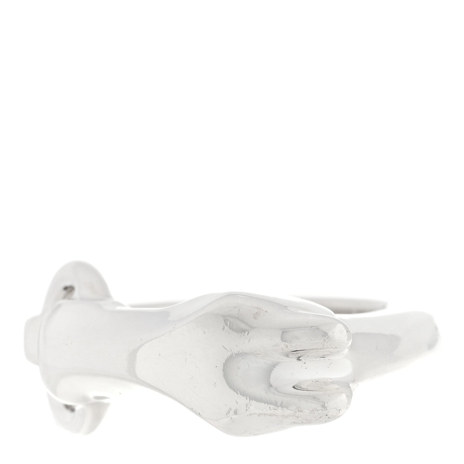 Hermes Sterling Silver PM Galop Ring 56 7.5 1 of 5