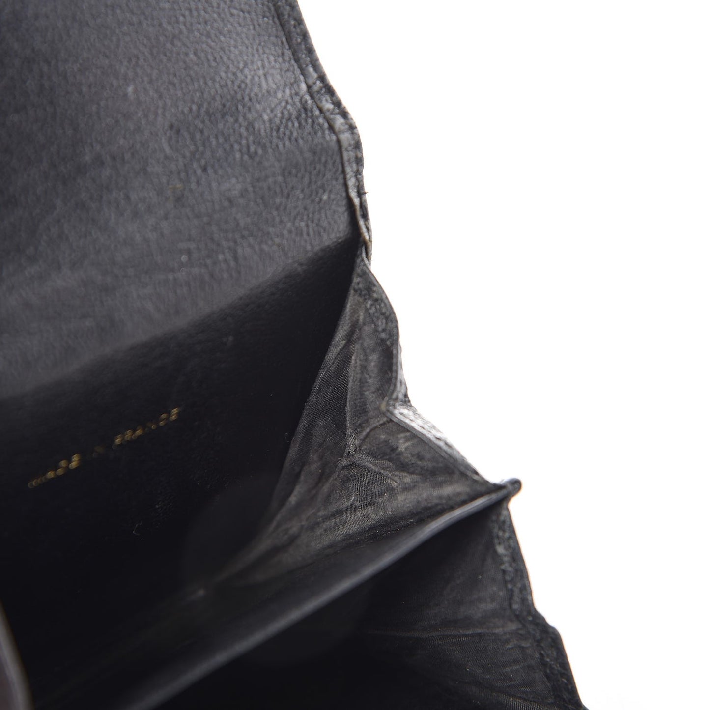 Goatskin Compact CC Wallet Black