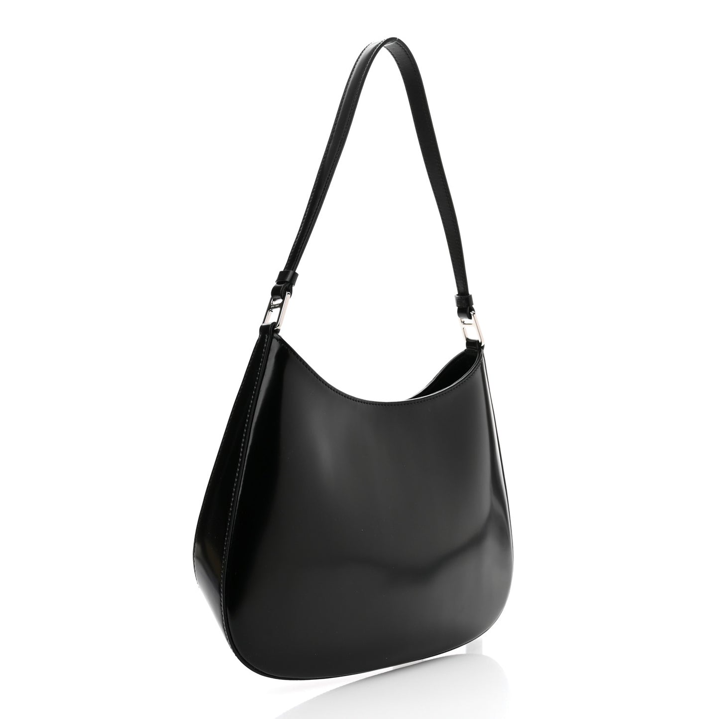 Spazzolato Cleo Shoulder Bag Black