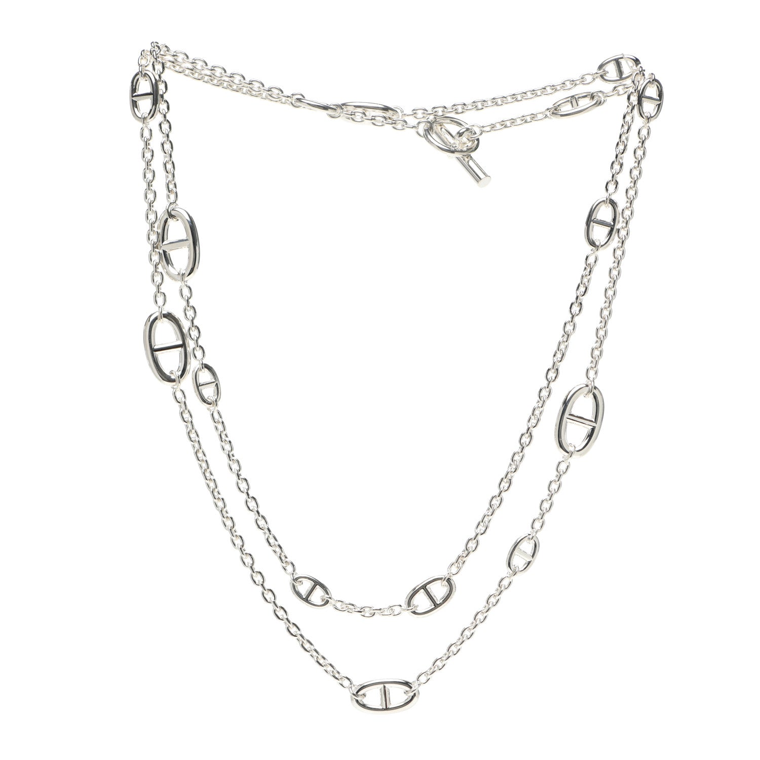 Hermes Sterling Silver Farandole Necklace 120 3 of 5