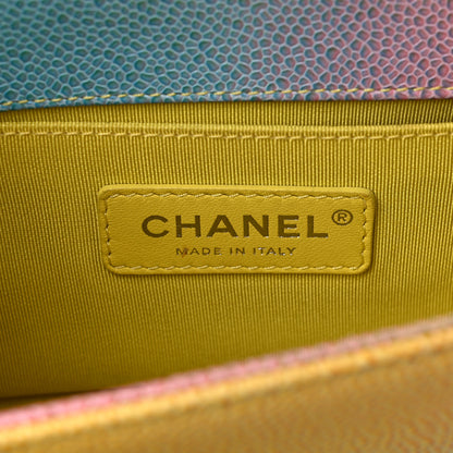 Chanel Caviar Quilted Small Cuba Rainbow Boy Flap Multicolor 6 of 12