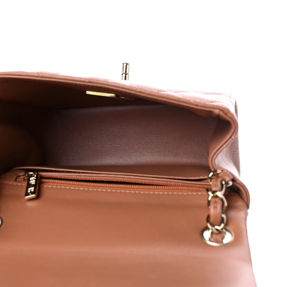 Chanel Lambskin Quilted Mini Square Flap Brown 5 of 10