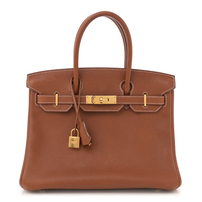 Hermes Natural Barenia Faubourg Birkin 30 Fauve 1 of 11