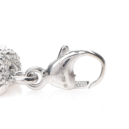 Cartier 18K White Gold Diamond Heart Charm Pendant 4 of 6