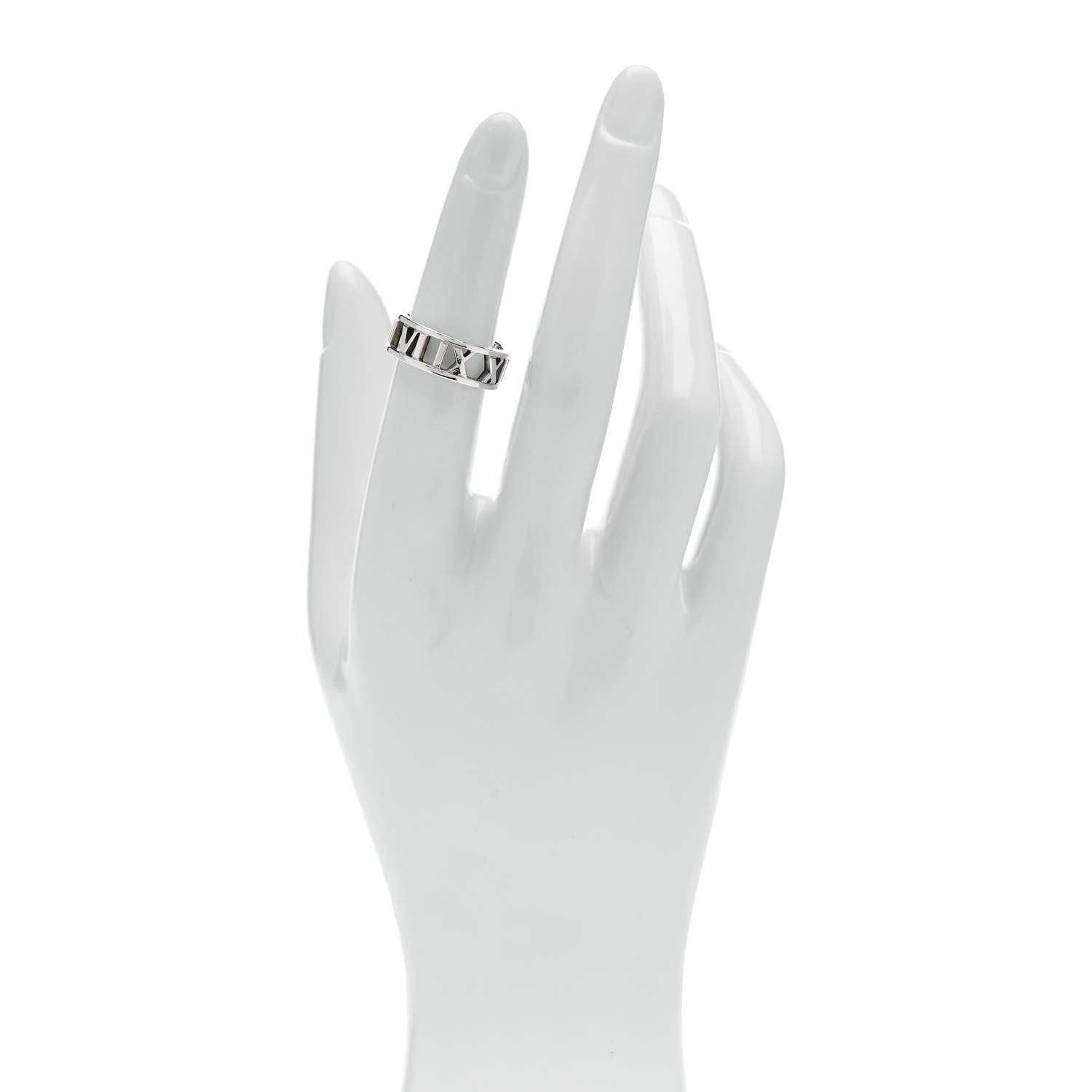 Tiffany Sterling Silver Wide Atlas Open Ring 50 5.5 2 of 5