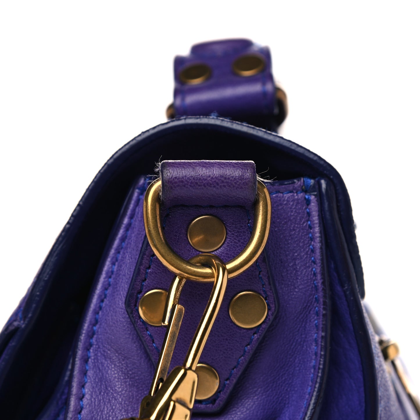 Lambskin Medium PS1 Satchel Purple Rain