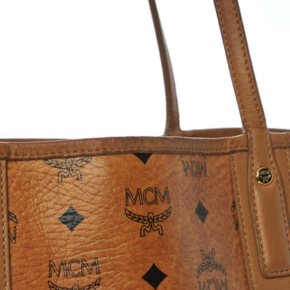 MCM Visetos Medium Reversible Shopping Tote Cognac 21 of 25
