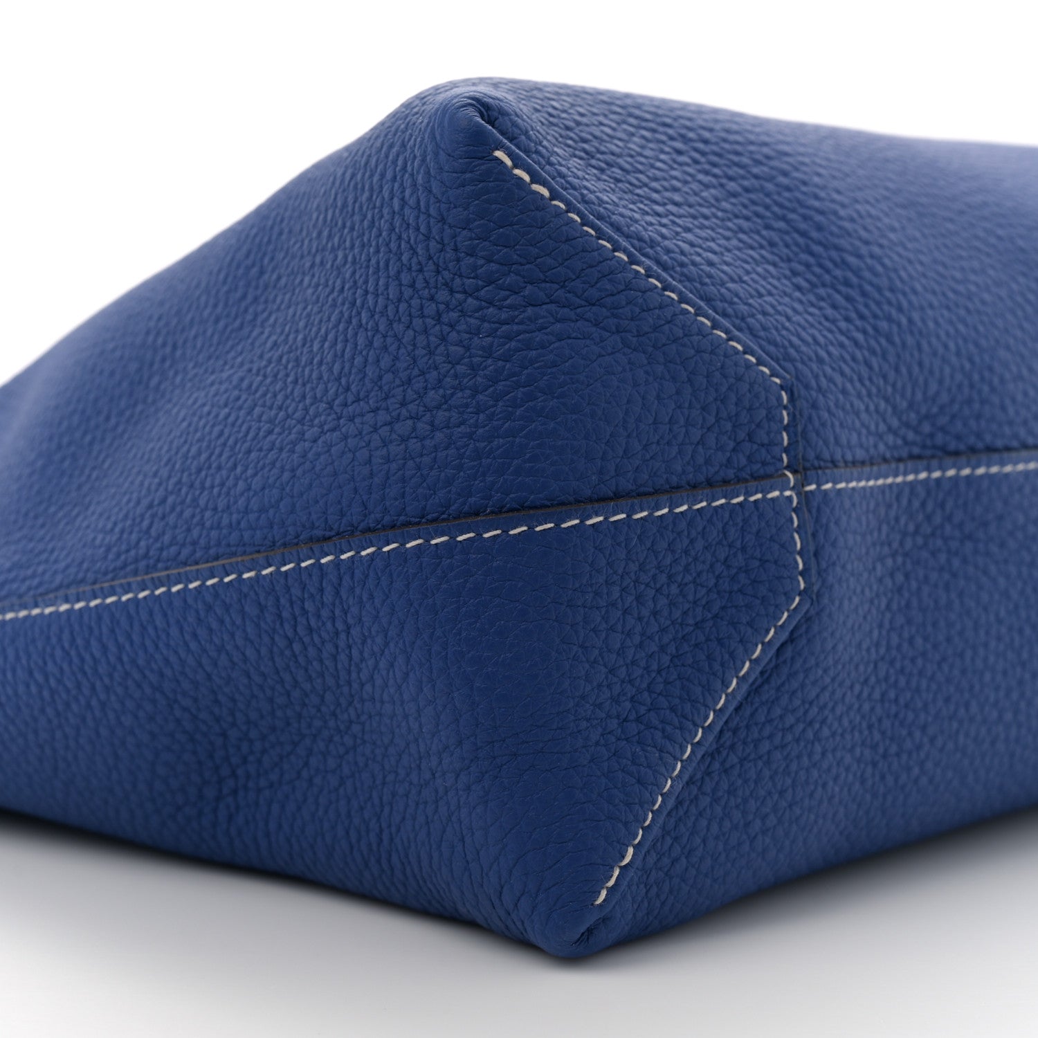 Hermes Taurillon Clemence Double Sens 36 Reversible Tote Graphite Bleu Electrique 12 of 16