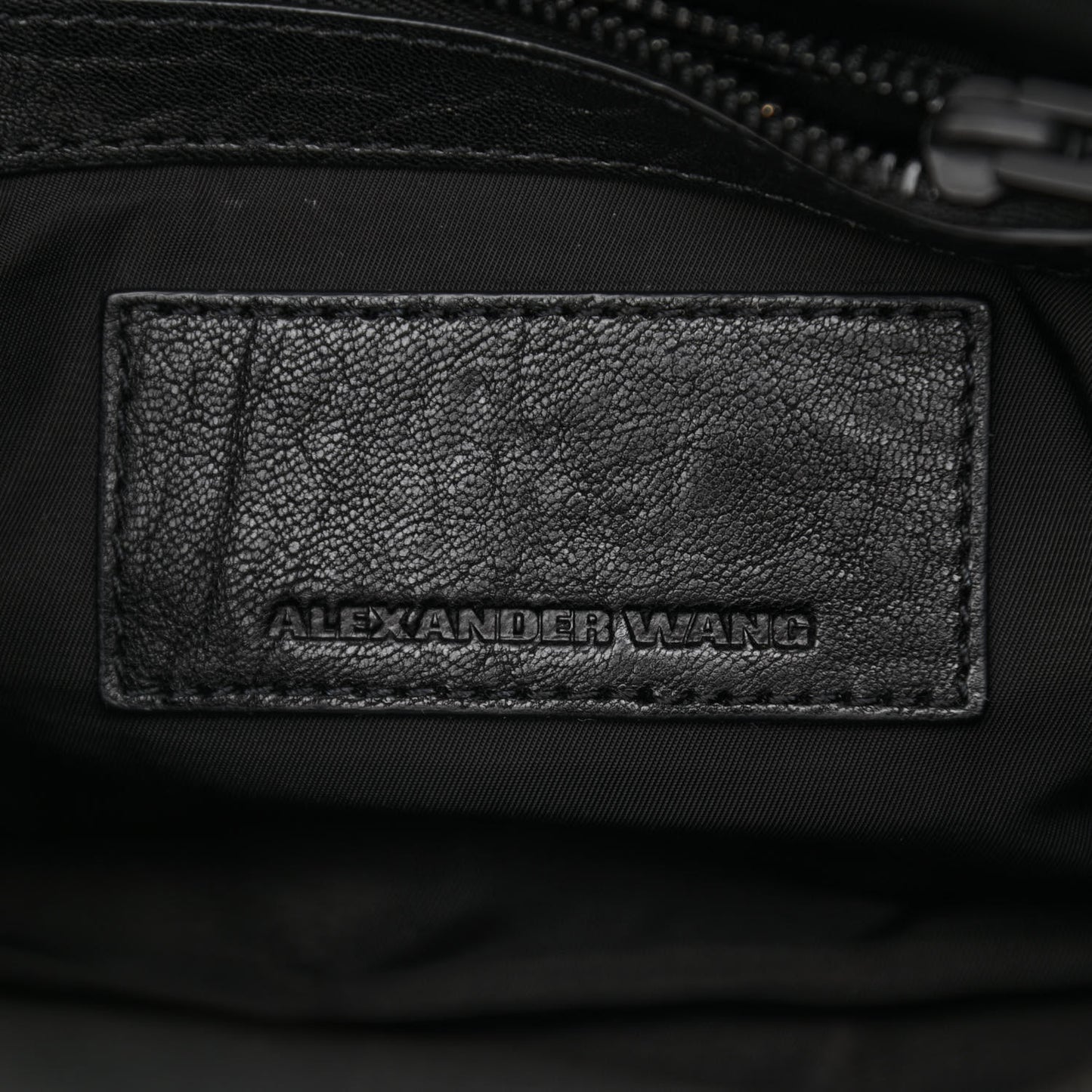 Pebbled Lambskin Mini Rockie Black Matte Black Hardware