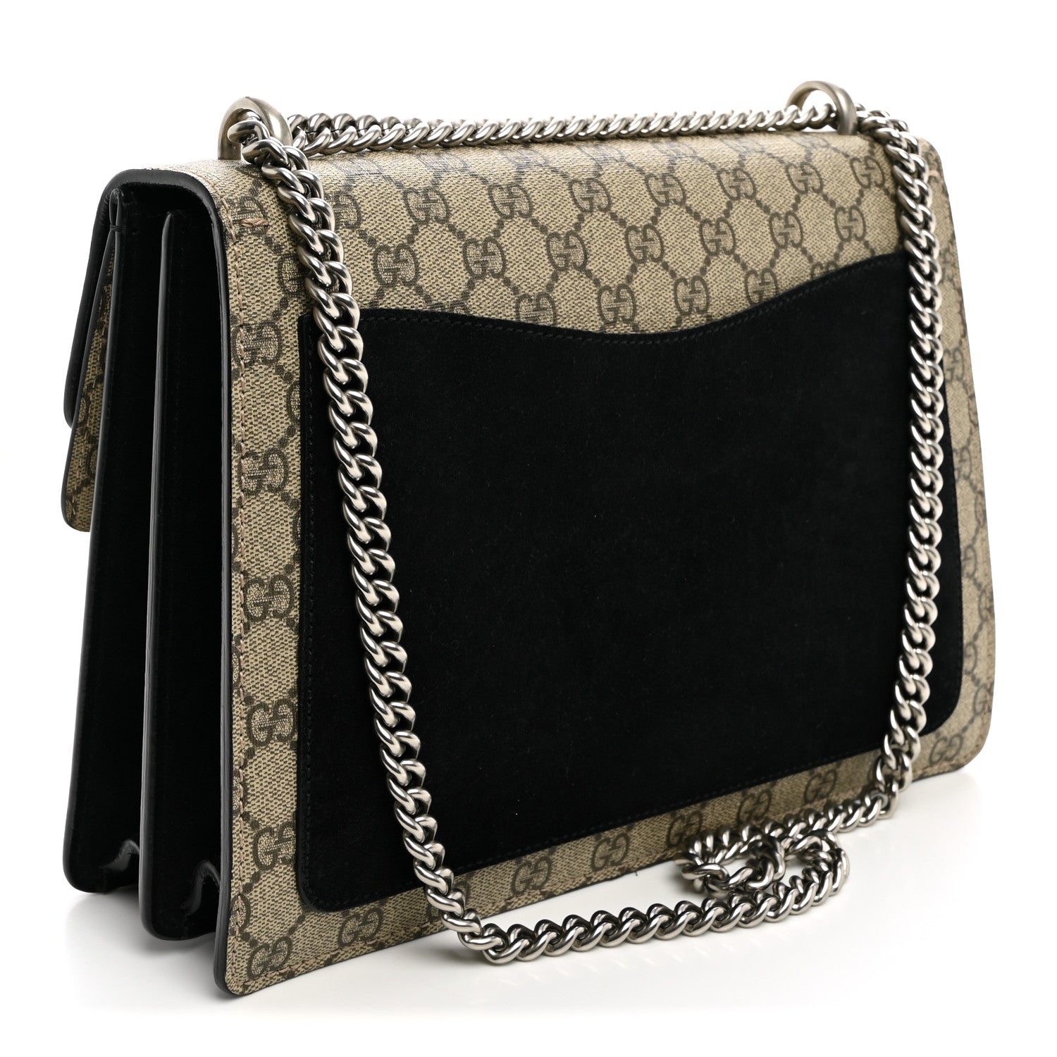 Gucci GG Supreme Monogram Medium Dionysus Shoulder Bag Black 3 of 12