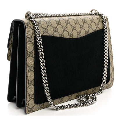Gucci GG Supreme Monogram Medium Dionysus Shoulder Bag Black 3 of 12