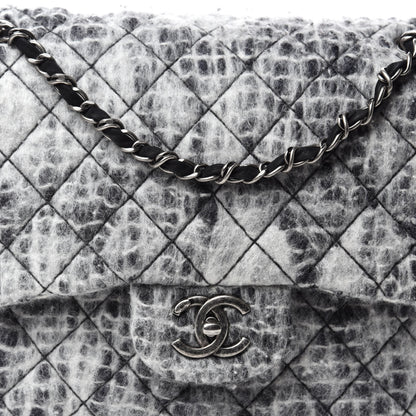 Chanel Mohair Quilted Day Flap Grey 10 of 10