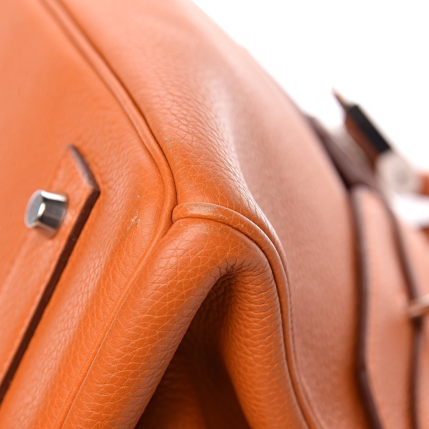 Hermes Taurillon Clemence JPG Birkin 42 Orange 8 of 11