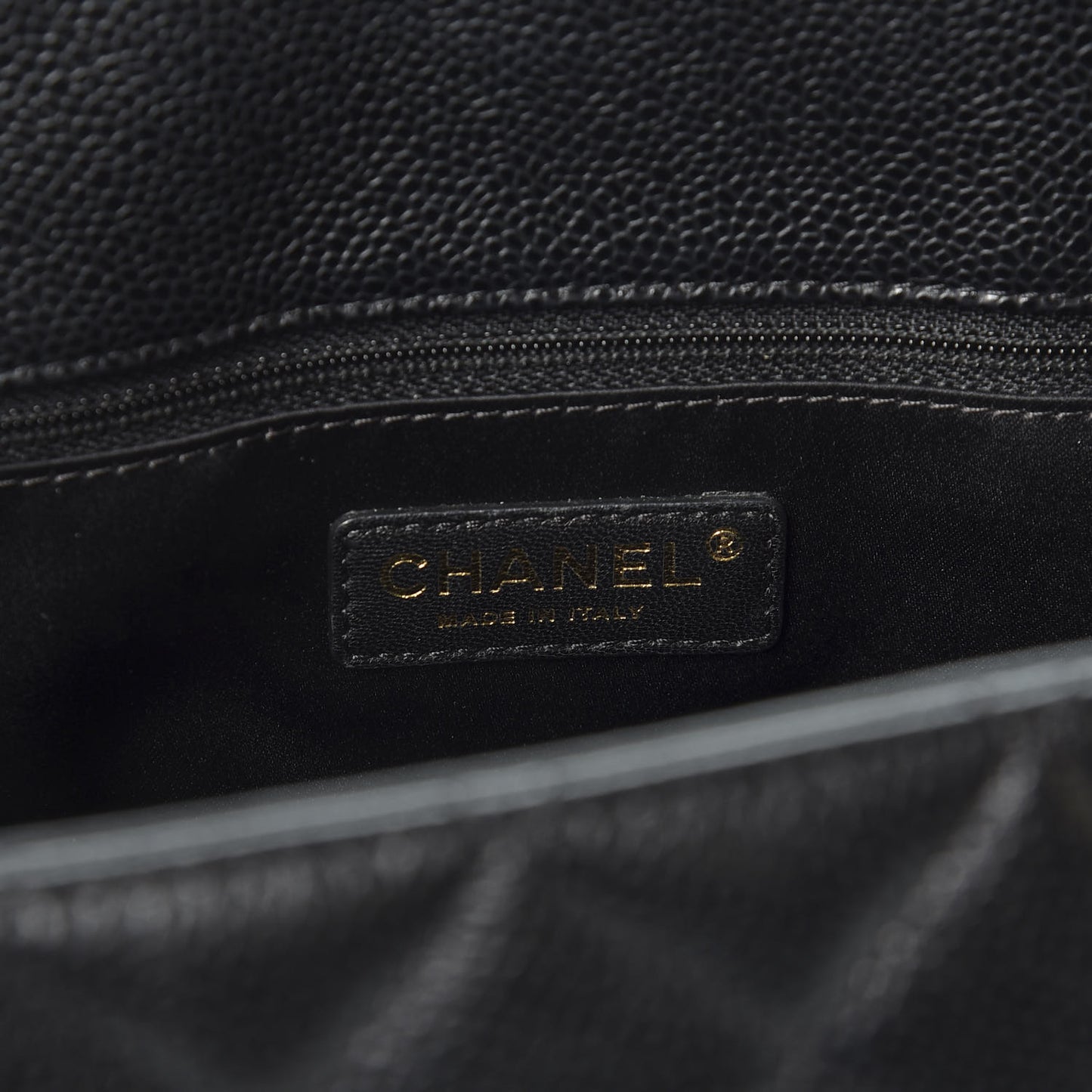 Caviar Quilted Grand Shopping Tote GST Black