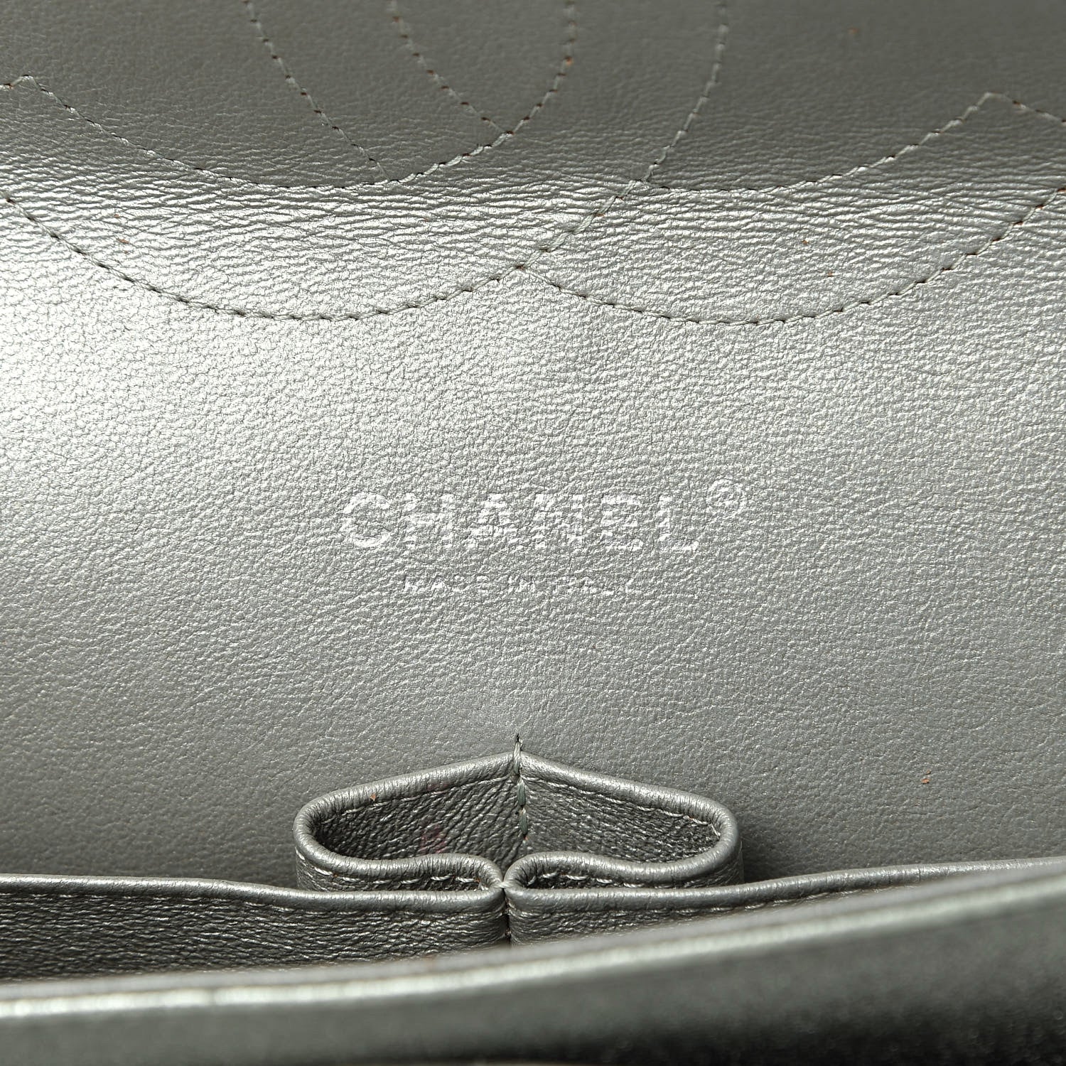 Chanel Metallic Lambskin Quilted Jumbo Double Flap Green 8 of 12