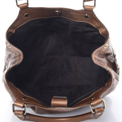 Gucci Metallic Guccissima Medium Sukey Tote Bronze 5 of 7