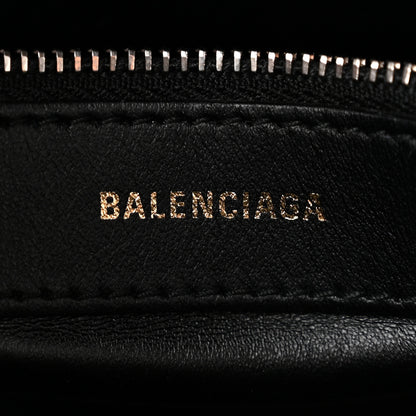 Balenciaga Calfskin Lipstick Logo S Ville Top Handle Bag Black 6 of 10