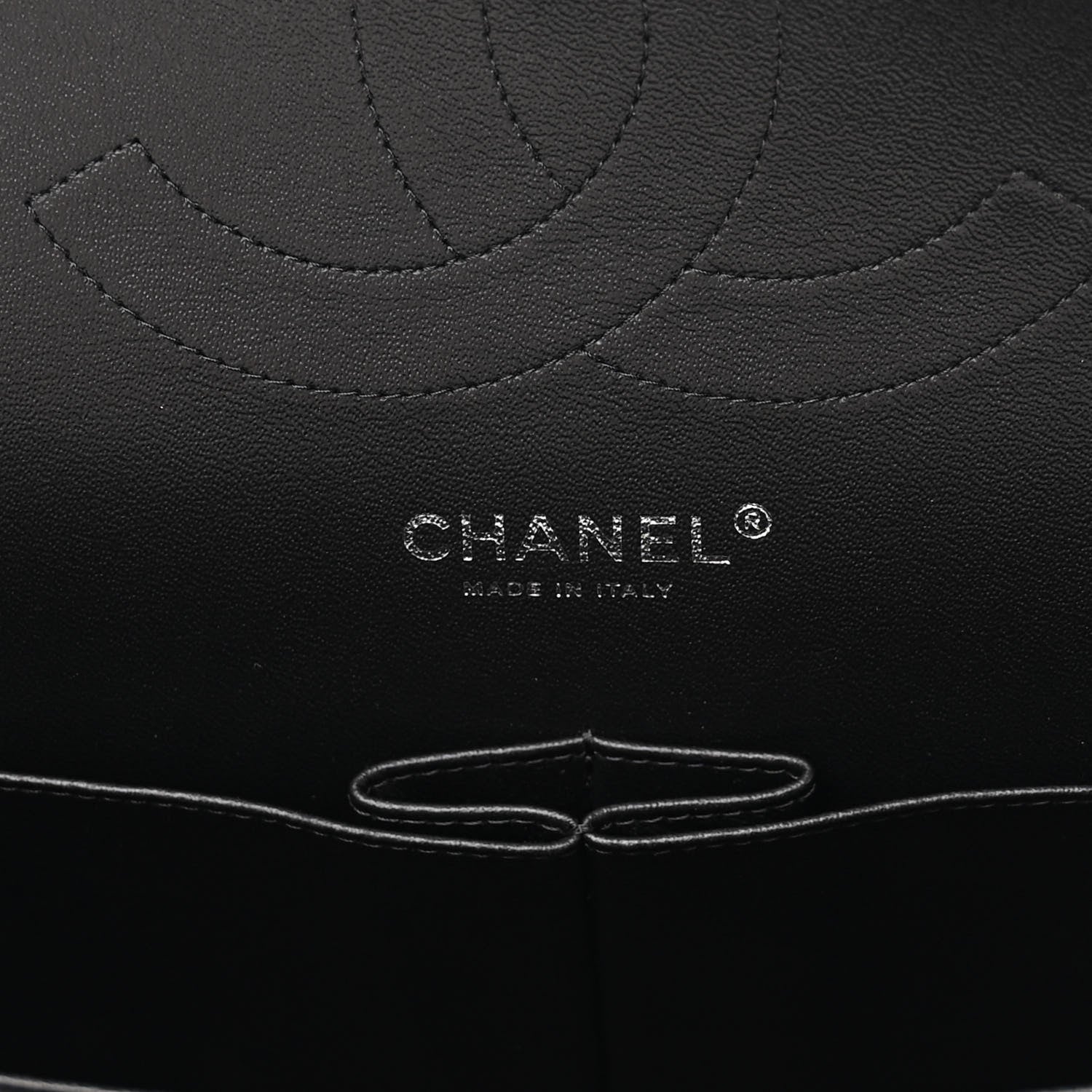 Chanel Lambskin Chevron Quilted Jumbo Double Flap So Black 6 of 13