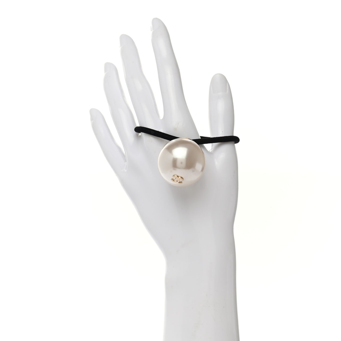 Pearl CC Hair Tie Black White