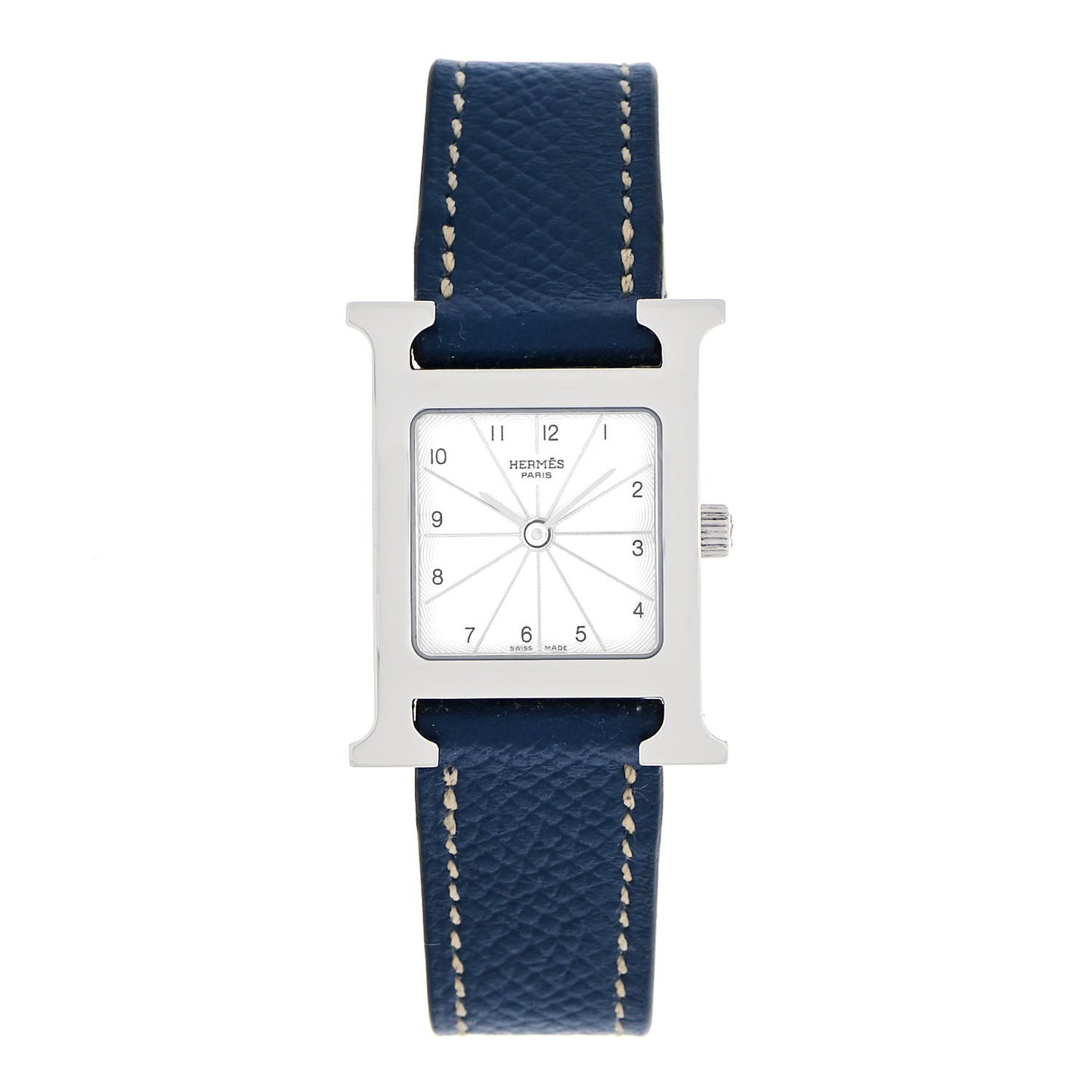 Stainless Steel Epsom 21mm Heure H Hour Quartz Watch Malta