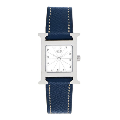 Hermes Stainless Steel Epsom 21mm Heure H Hour Quartz Watch Malta 1 of 5