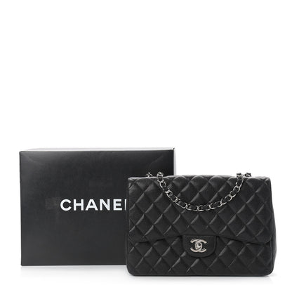 Chanel Caviar Quilted Jumbo Single Flap Black 10 of 10