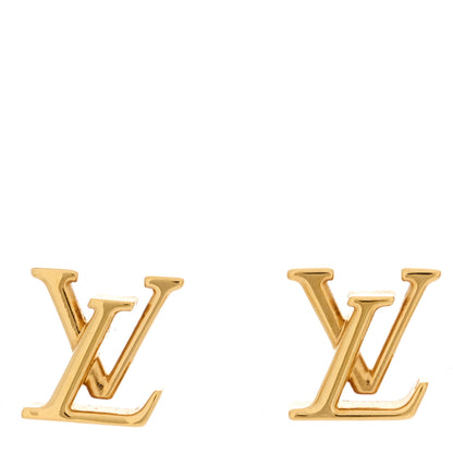 Louis Vuitton LOUIS VUITTON Metal LV Iconic Earrings Gold 1 of 5
