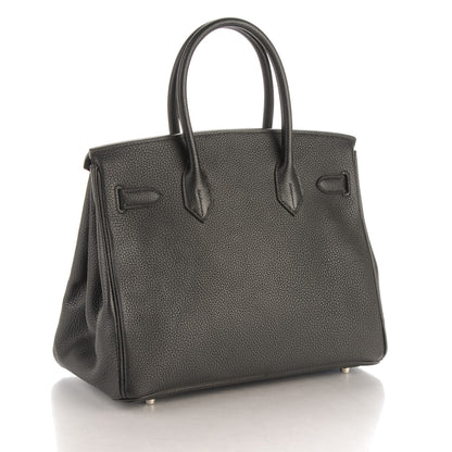 Hermes Taurillon Clemence Birkin 30 Black 3 of 28