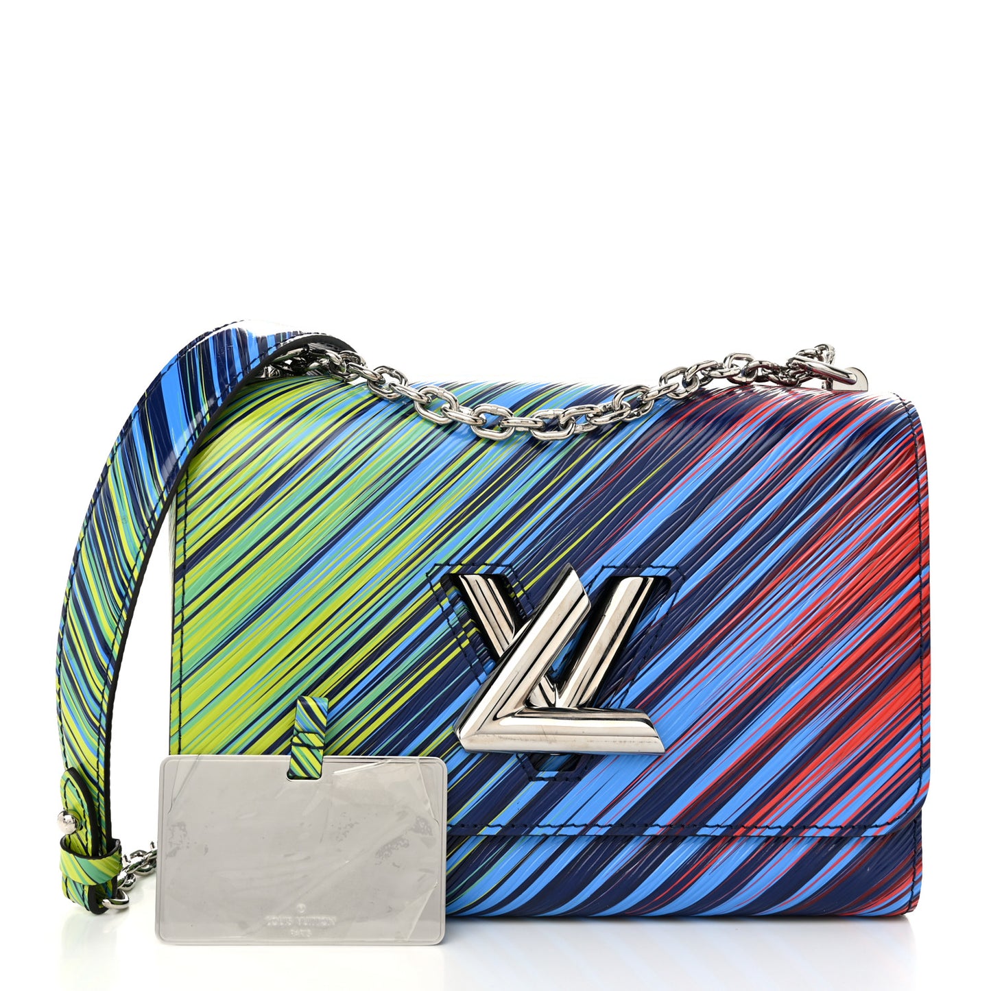 Epi Tropical Twist Shoulder Bag MM Vert Rouge