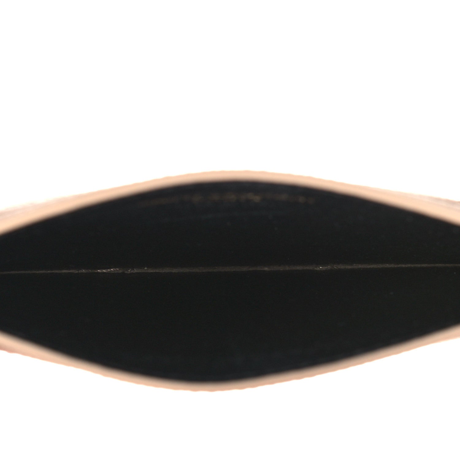 Saint Laurent Grain De Poudre Matelasse Chevron Monogram Credit Card Case Nude Powder 5 of 10