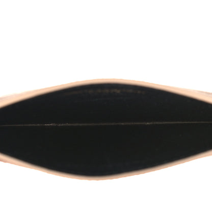 Saint Laurent Grain De Poudre Matelasse Chevron Monogram Credit Card Case Nude Powder 5 of 10