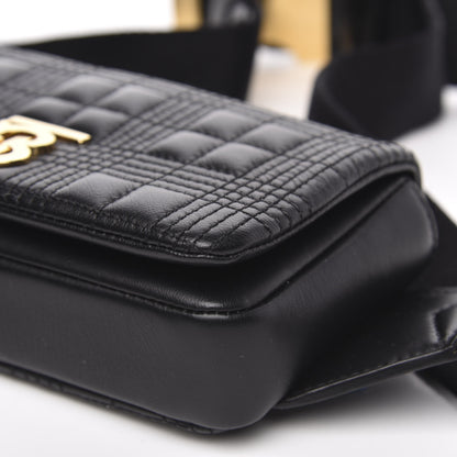 Burberry Lambskin Quilted Lola Bum Bag Black 8 of 8
