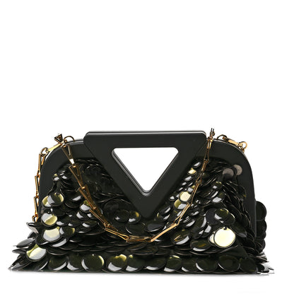 Bottega Veneta Paillette Small The Point Triangle Bag Camping 1 of 7