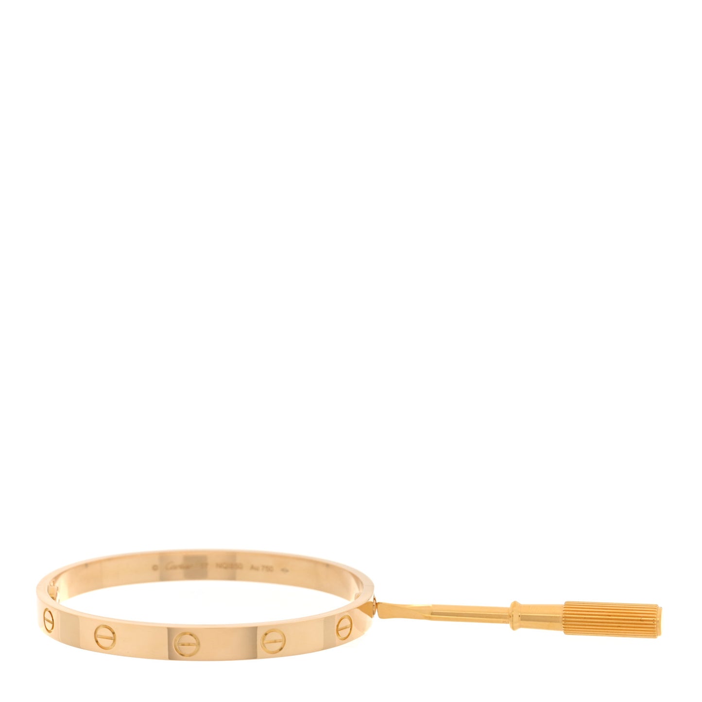18K Yellow Gold LOVE Bracelet 17