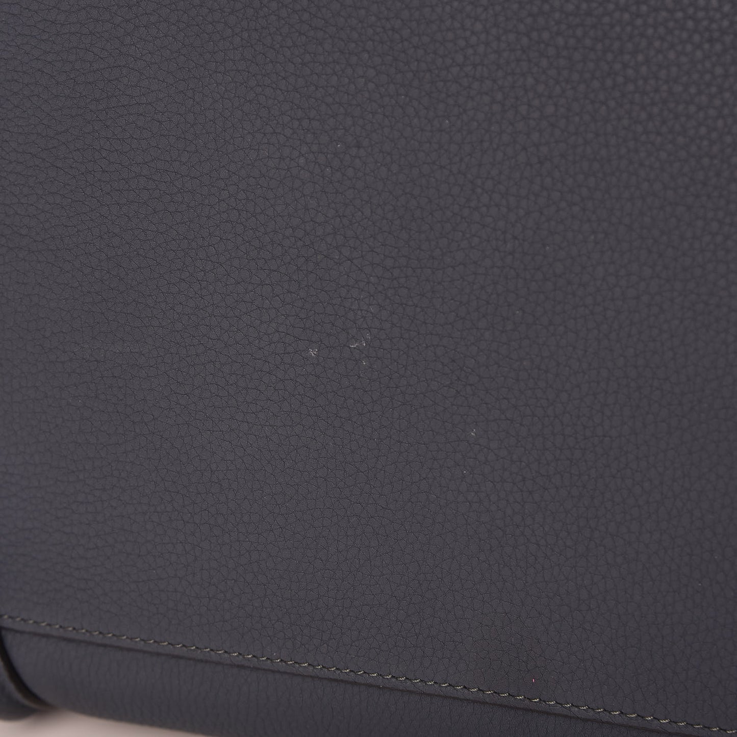 Drummed Calfskin Mini Luggage Slate