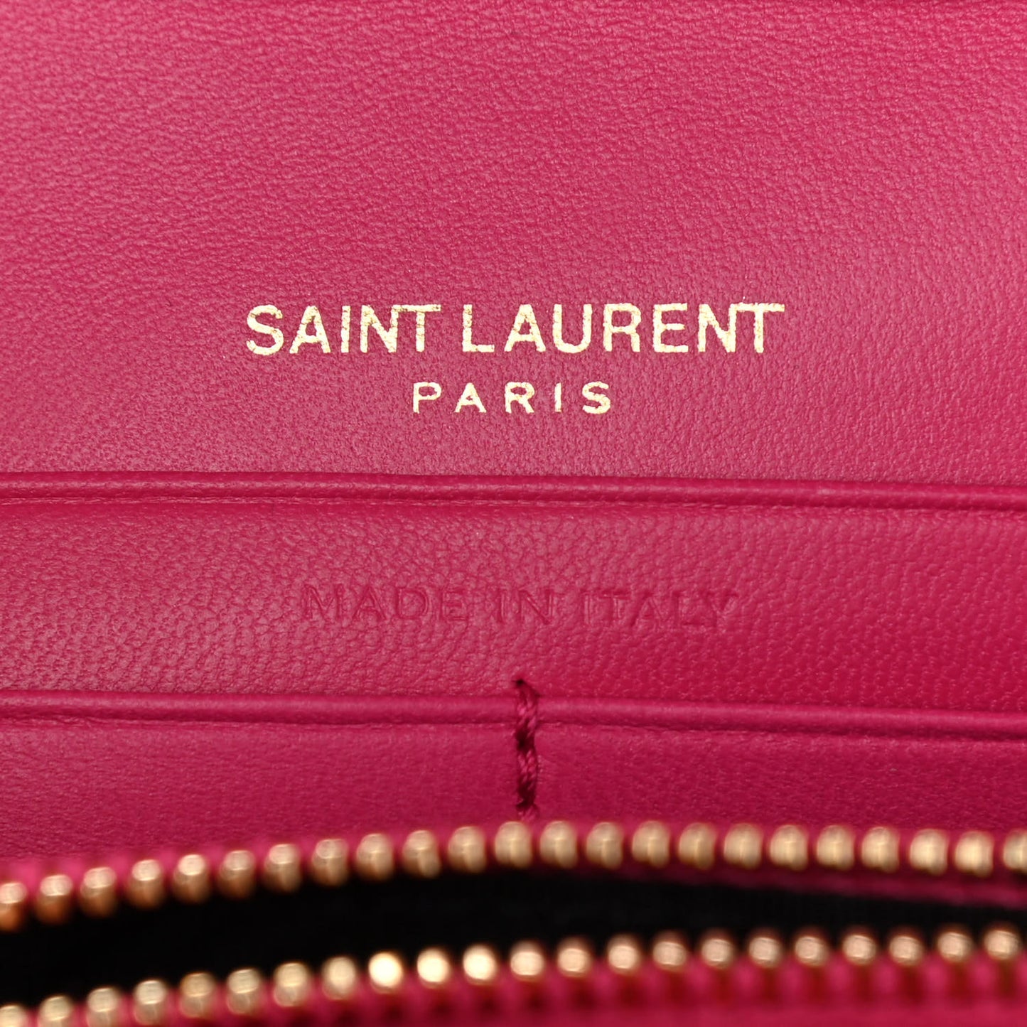 Patent Calfskin Monogram Kate Wallet On Chain Fresh Fuxia