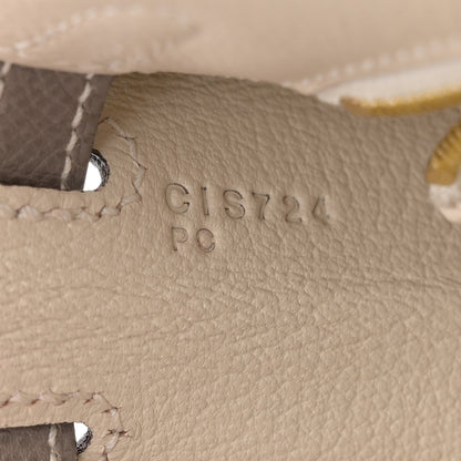 Hermes Epsom Bi-Color Horseshoe Kelly Sellier 25 Craie Gris Asphalte 7 of 10