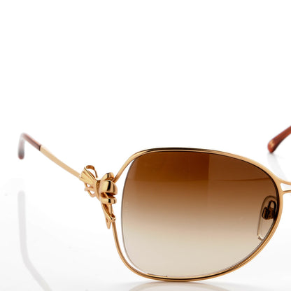 Chanel Butterfly Bow Sunglasses 4180 Gold 8 of 9