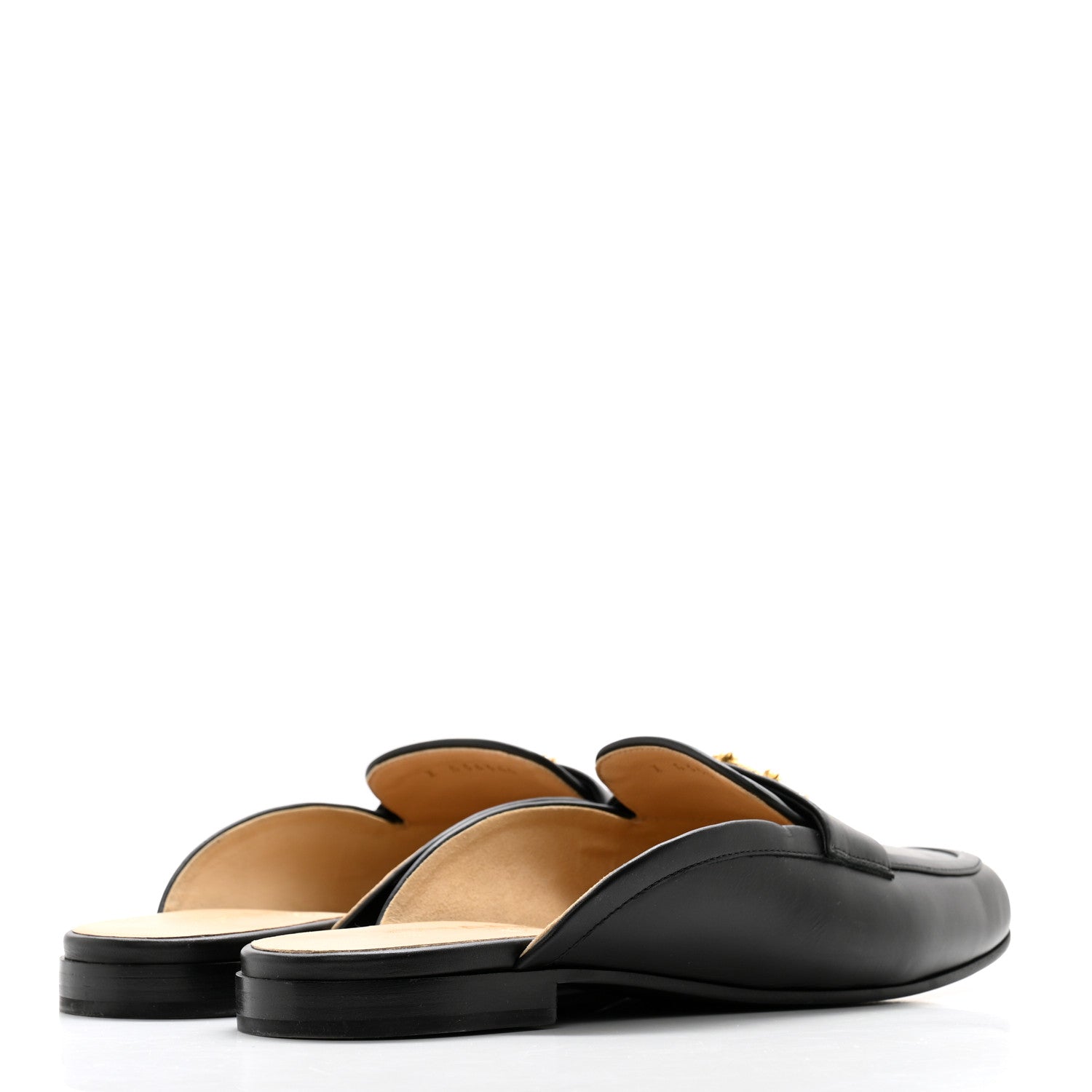 Chanel Lambskin CC Mules 38.5 Black 4 of 10