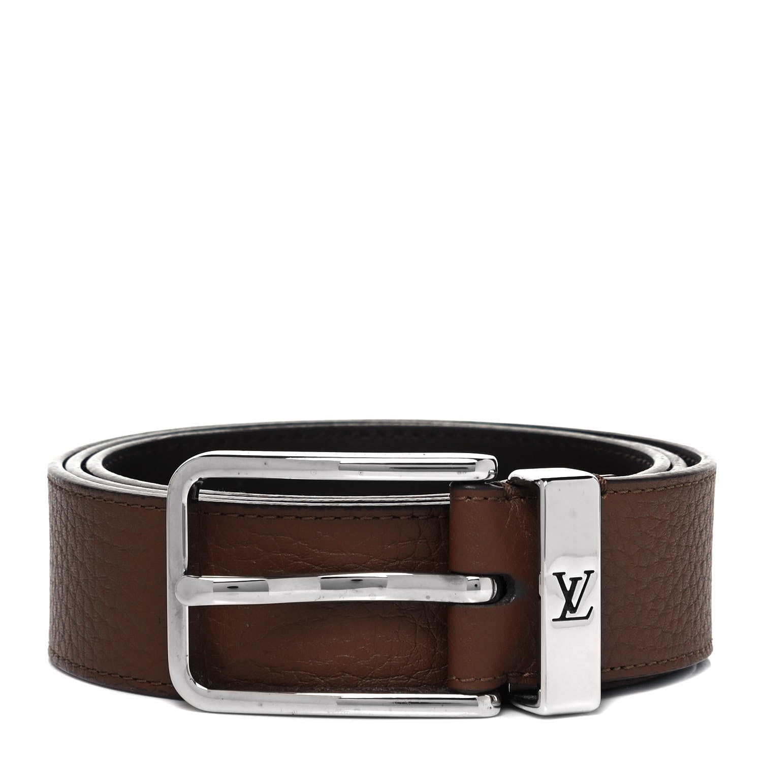 Louis Vuitton Taurillon 35mm Pont Neuf Belt 95 38 Brown 1 of 6